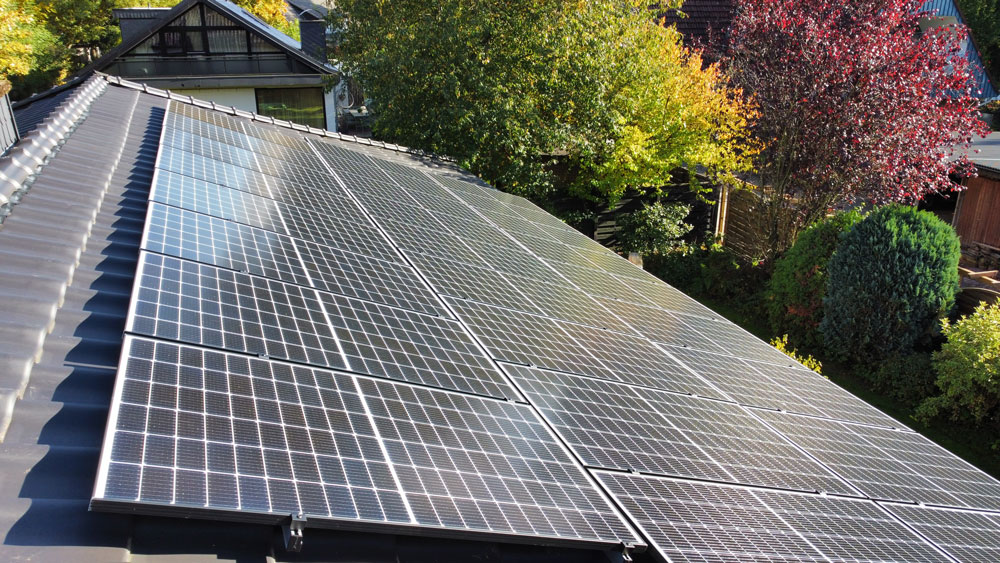 Solaranlage auf dem Dach